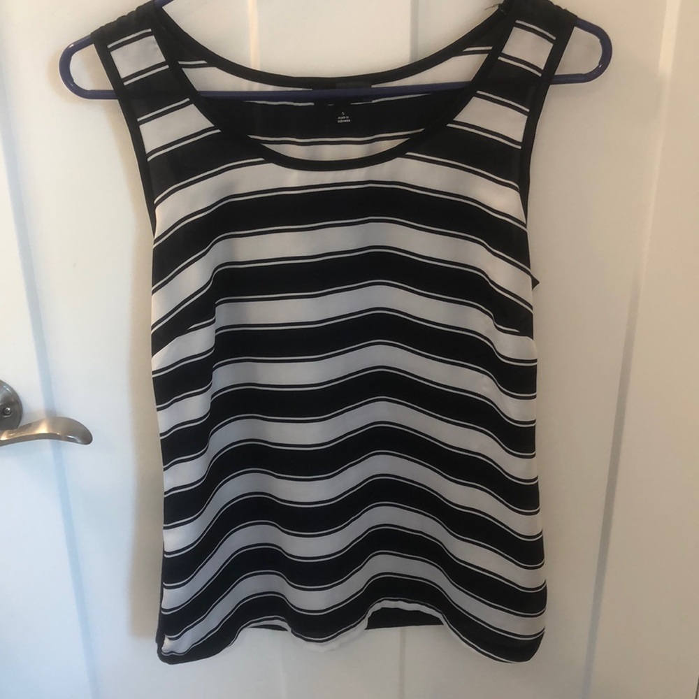 The Limited silky striped blouse